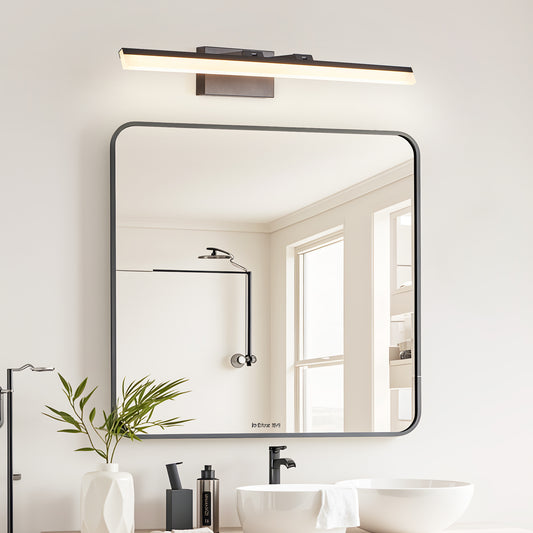 32" Black Metal LED Bathroom Vanity Light