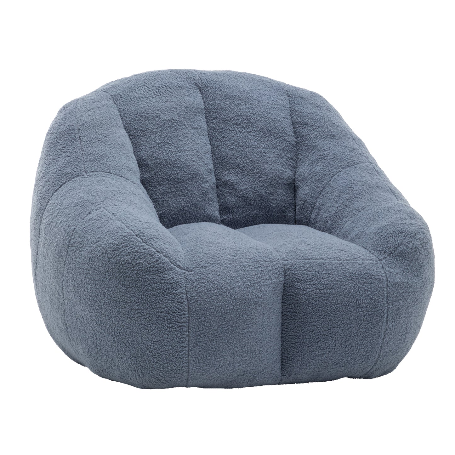 Memory Foam Bean Bag Chair – Light Blue