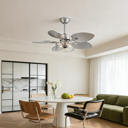 42" Silver Reversible Ceiling Fan with Remote - view 2