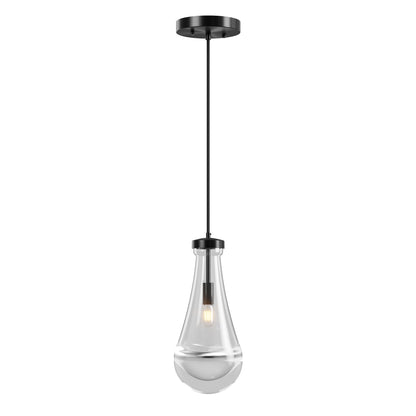 Modern Black Raindrop Pendant Chandelier - view 12