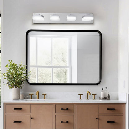 4-Light Chrome LED Bathroom Vanity Light - view 3