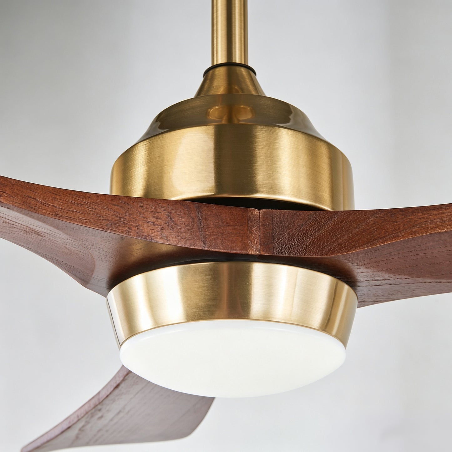 52" Gold Solid Wood Ceiling Fan with Remote - view 18
