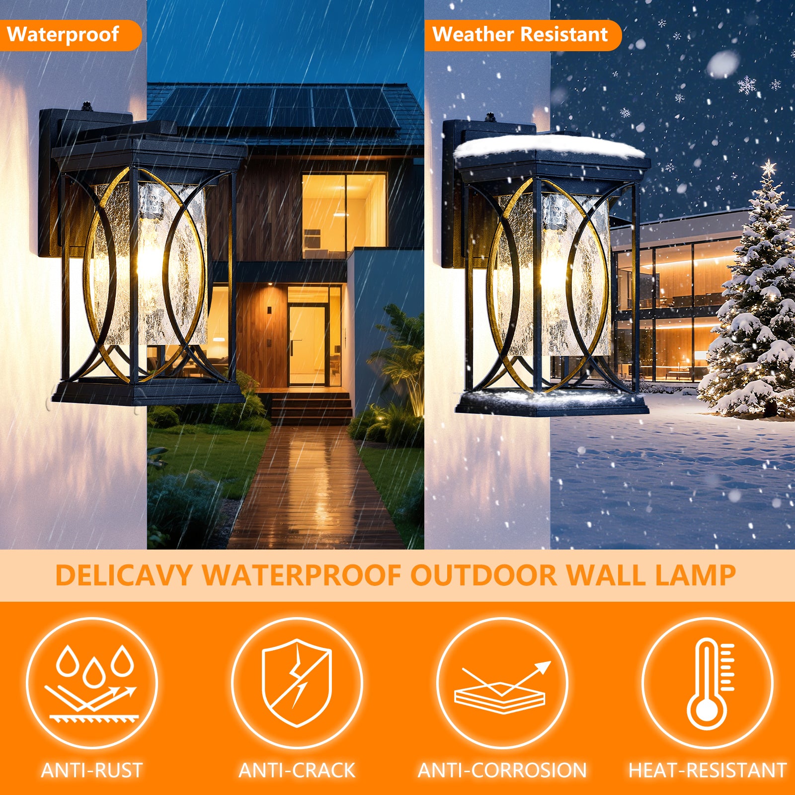 Oil Rubbed Bronze Dusk to Dawn Outdoor Wall Light - view 5