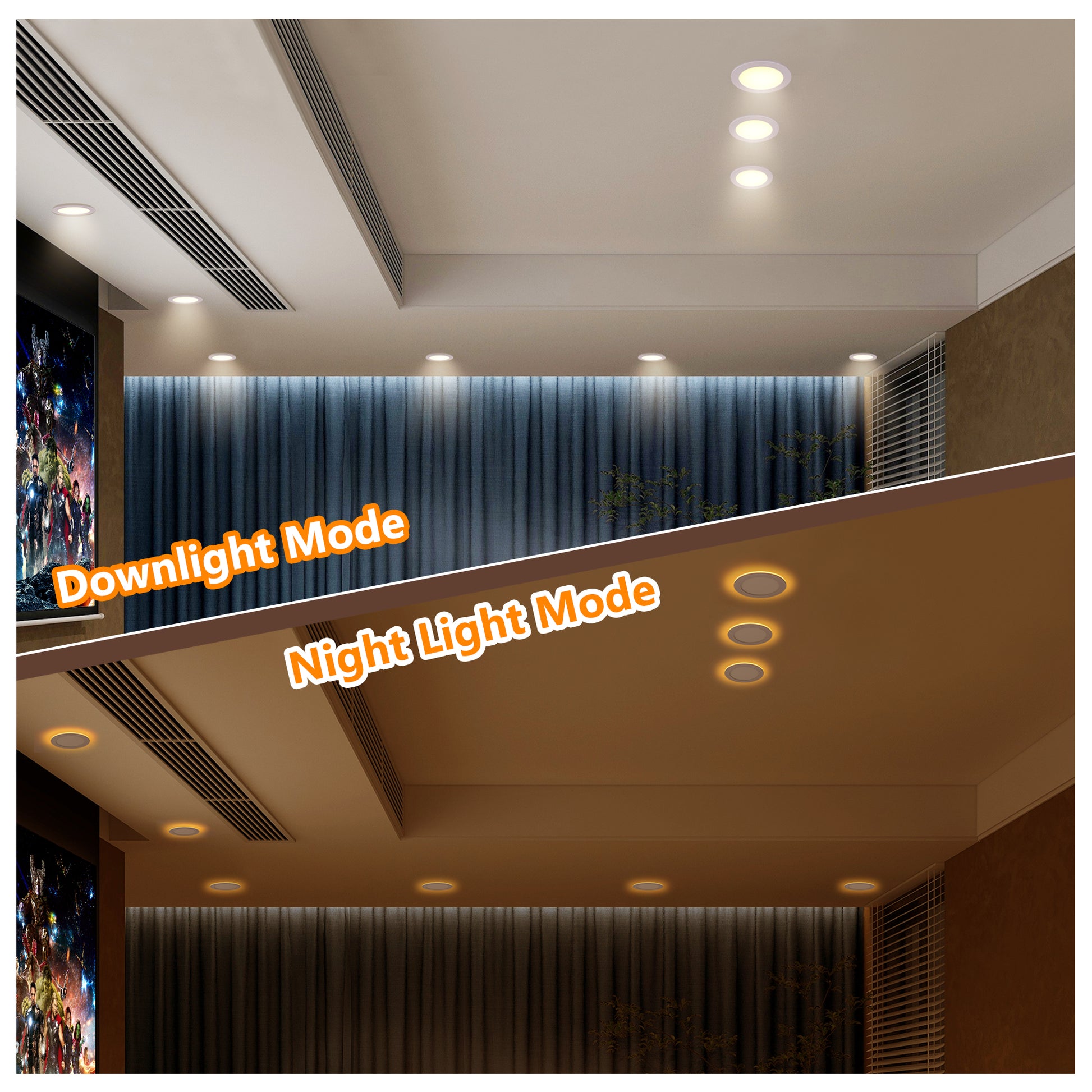 6" White Ultra-Thin LED Recessed Light, 6-Pack - view 3