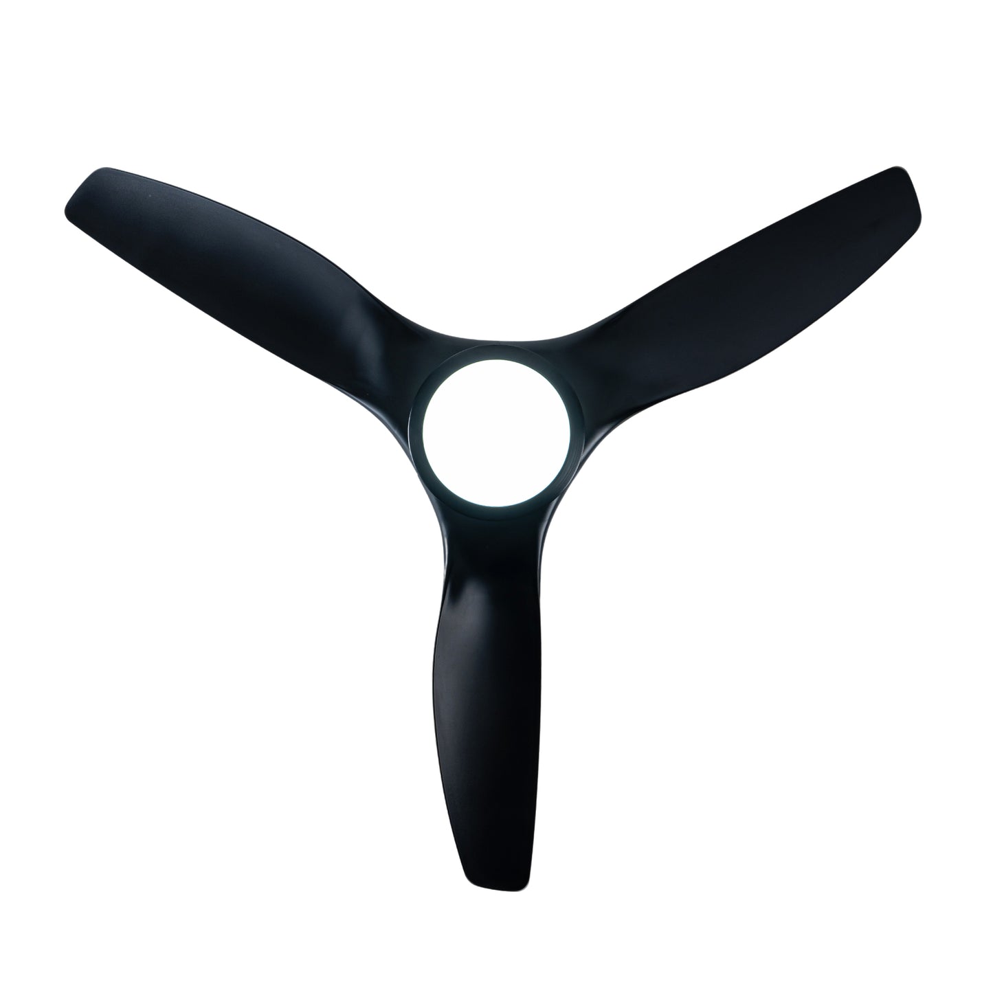 52" Matte Black Ceiling Fan with LED Light - view 14