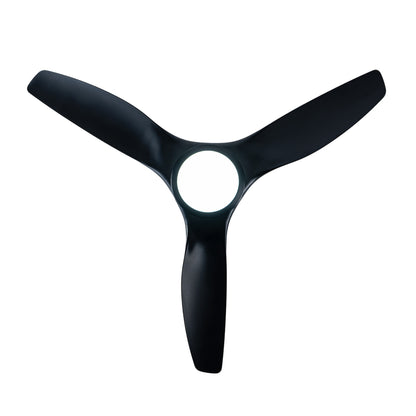 52" Matte Black Ceiling Fan with LED Light - view 14