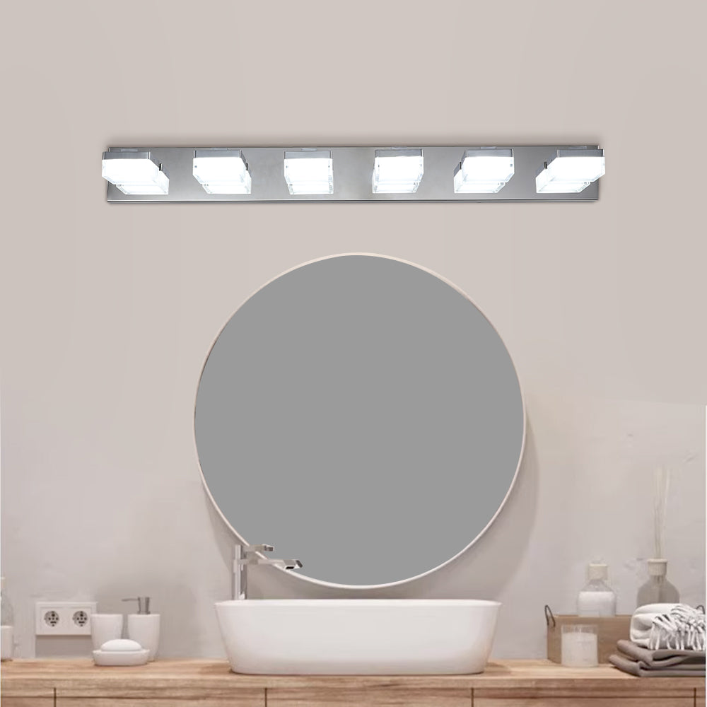 Modern 6-Light Chrome LED Vanity Light - view 7