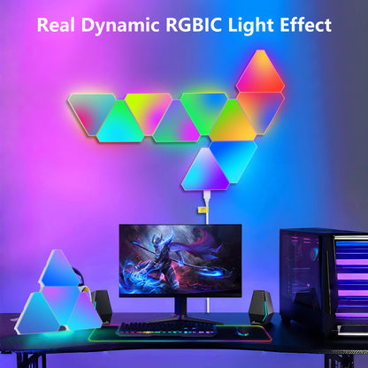 Triangular RGB LED Wall Panels, 10 Pack - view 2