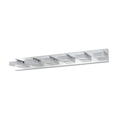 Modern 6-Light Chrome LED Vanity Light - view 10