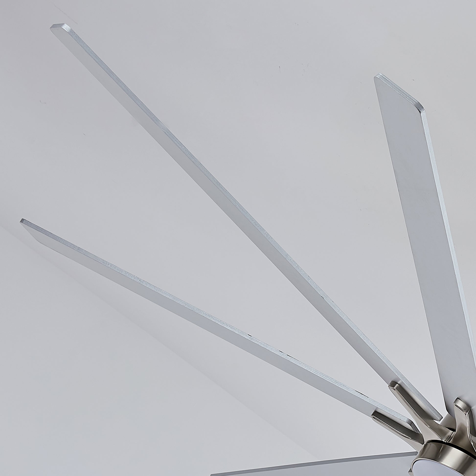 84" Nickel 8-Blade Ceiling Fan with Dimmable LED - view 25