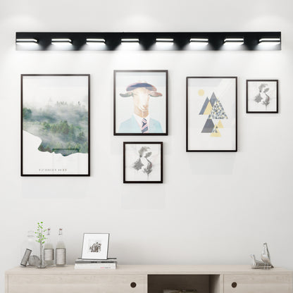 8-Light Black LED Bathroom Vanity Light - view 2