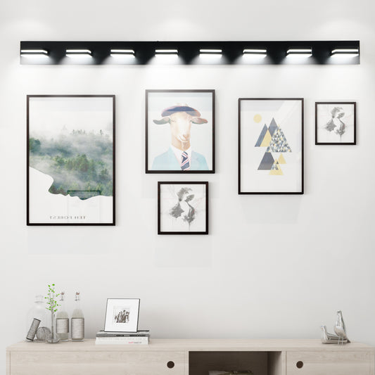 8-Light Black LED Bathroom Vanity Light - view 2