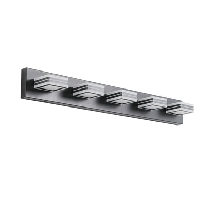 34" 5-Light Modern Black LED Vanity Light - view 10
