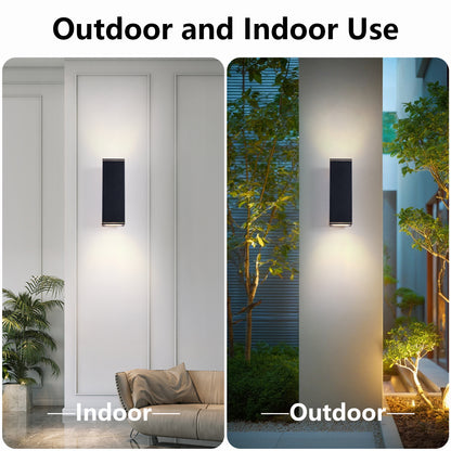 14" Matte Black Outdoor Porch Wall Light, Set of 2 - view 4