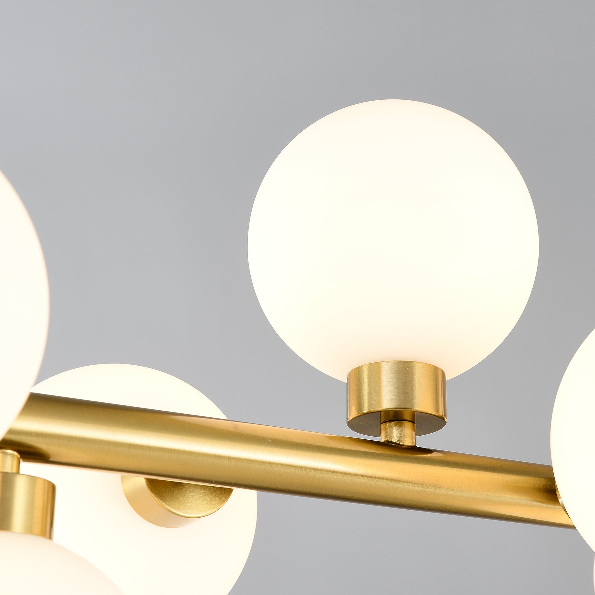16-Light Gold and Opal Farmhouse Pendant Light - view 15