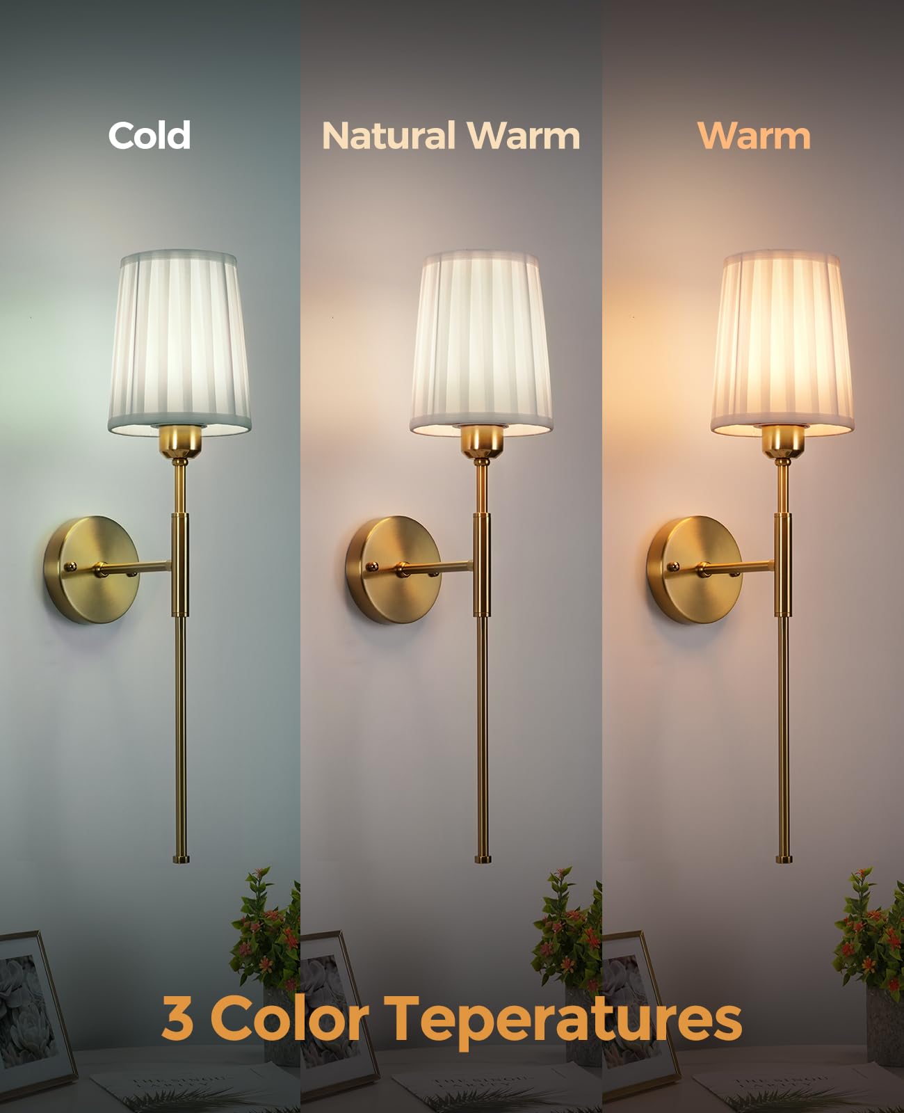 Lura Series Wireless Wall Sconces