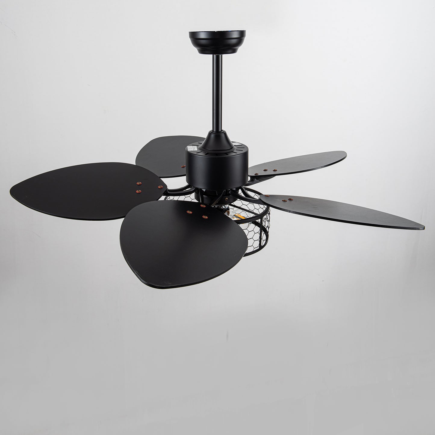 42" Matte Black Ceiling Fan with Light and Remote - view 21