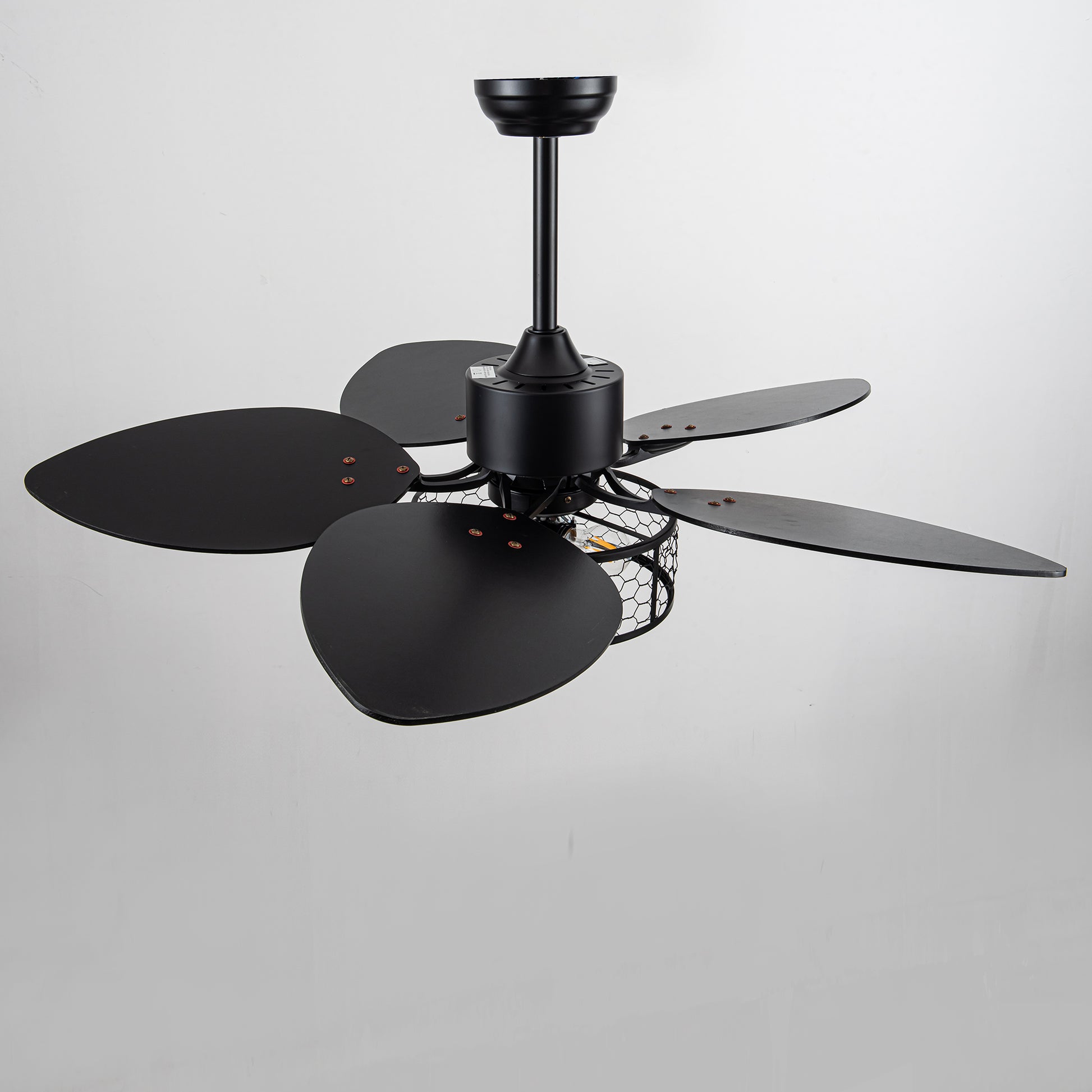 42" Matte Black Ceiling Fan with Light and Remote - view 21