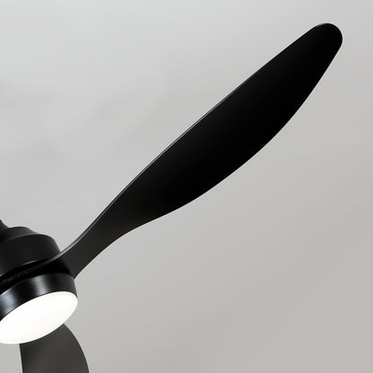 52" Matte Black 3-Blade Ceiling Fan with Light - view 26