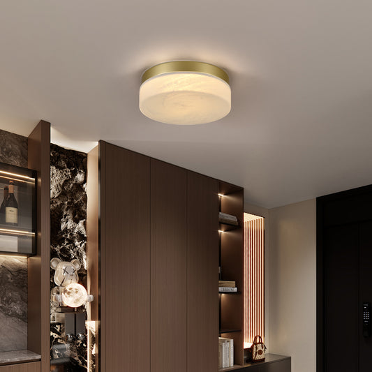 12" Gold Round LED Flush Mount Ceiling Light - view 2