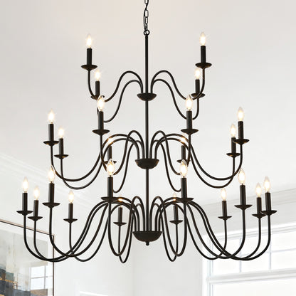 Black Farmhouse Chandelier