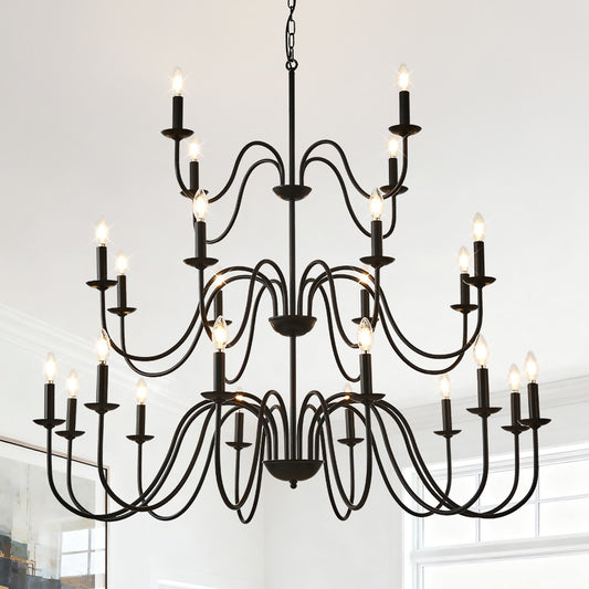 Black Farmhouse Chandelier