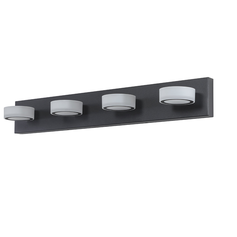 29" Modern 4-Light Black LED Vanity Light - view 12
