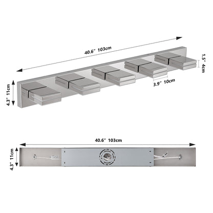 Modern 5-Light Chrome LED Vanity Light - view 10