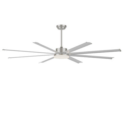 88" Silver Industrial Aluminum Ceiling Fan with Remote - view 20