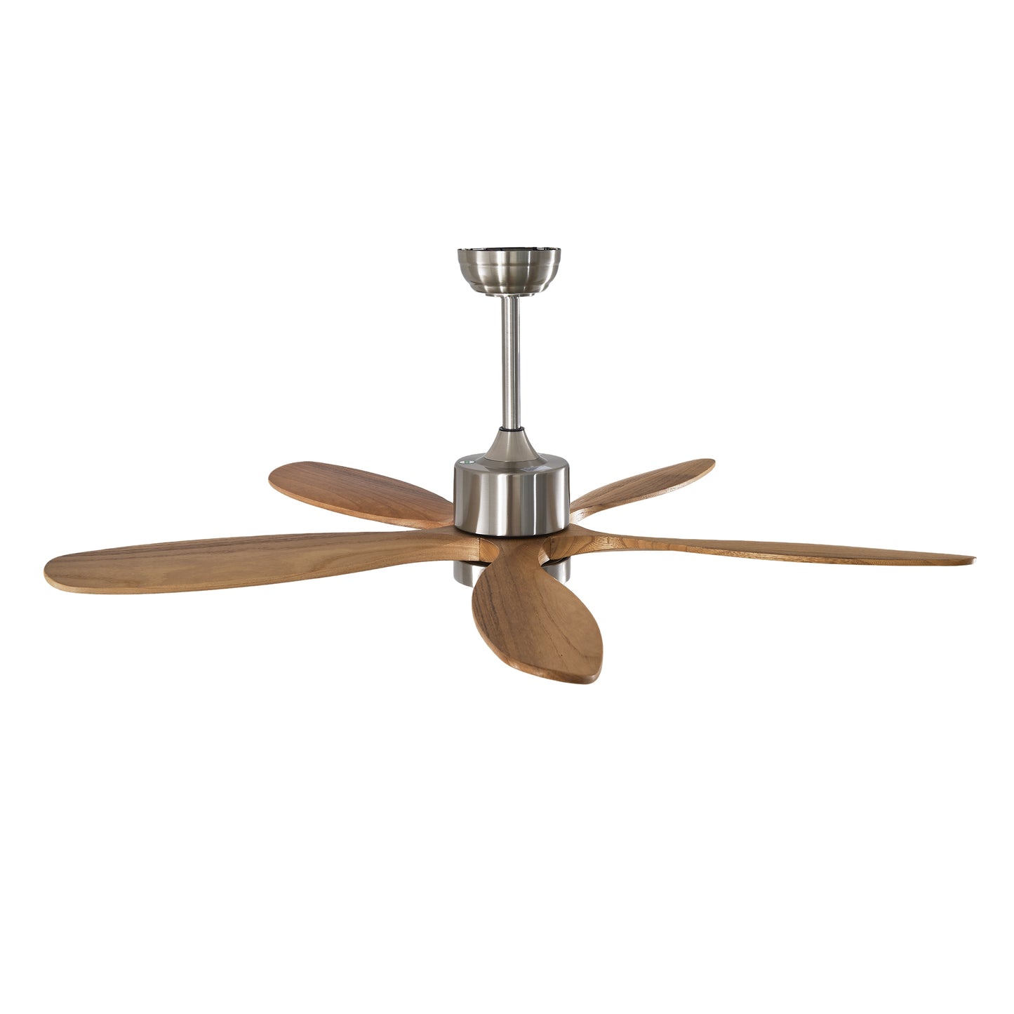 52" Nickel Reversible Ceiling Fan with Light - view 18