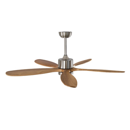 52" Nickel Reversible Ceiling Fan with Light - view 18