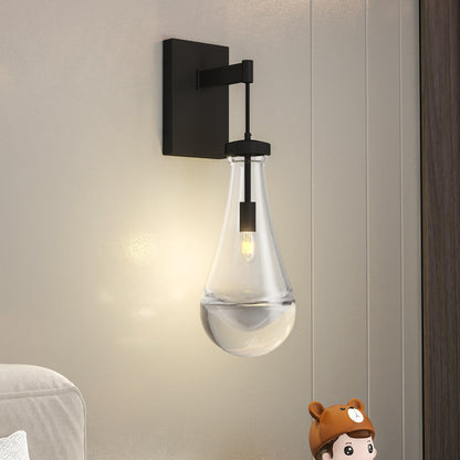 Modern Black Raindrop Wall Light, Set of 2 - view 2