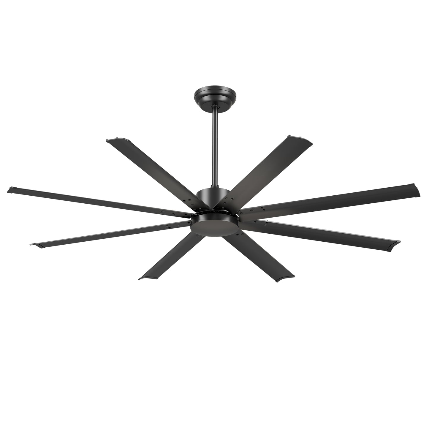 72" Black Industrial Ceiling Fan with Remote - view 18