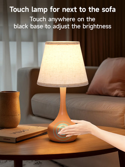 Pink Dimmable Bedside Table Lamp, Set of 2 - view 6