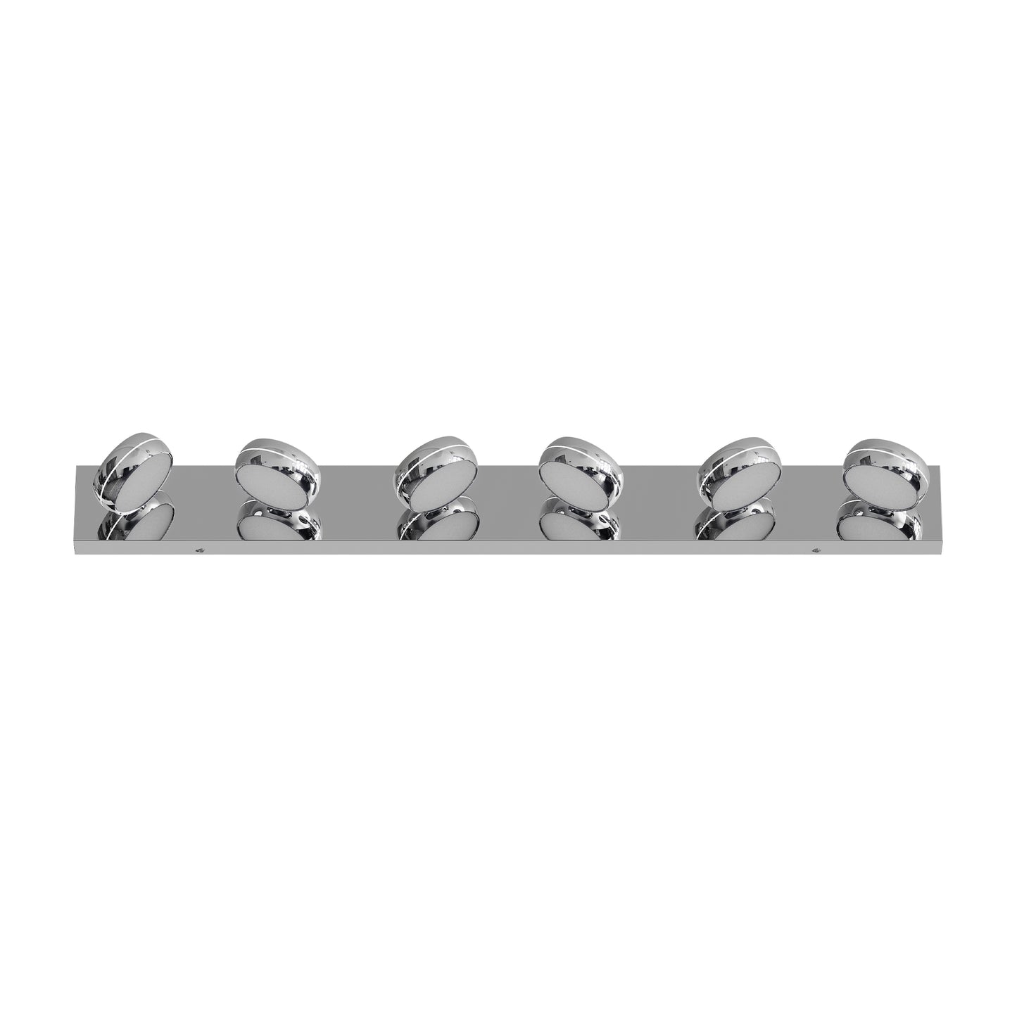 43" Modern 6-Light Chrome LED Vanity Light - view 9