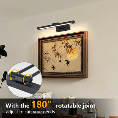 16" Black Battery Operated Picture Light with Remote - view 4