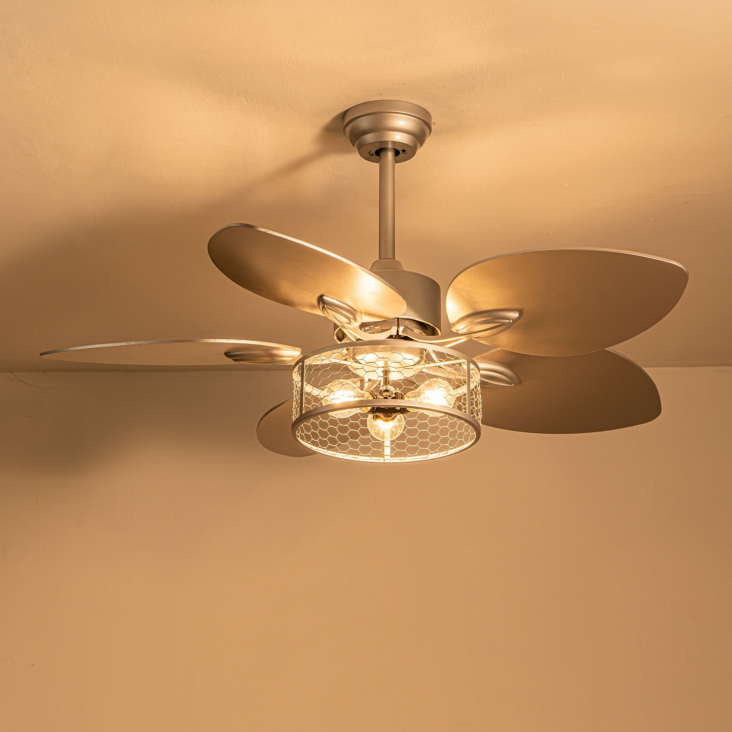 42" Silver Reversible Ceiling Fan with Remote - view 13