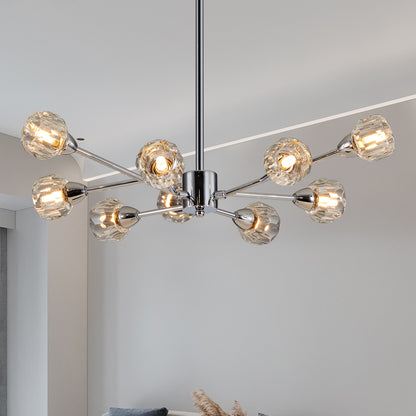 Chrome Crystal Chandelier