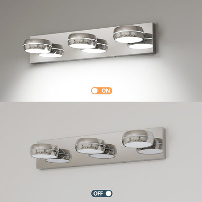 20" 3-Light Chrome LED Vanity Light - view 6