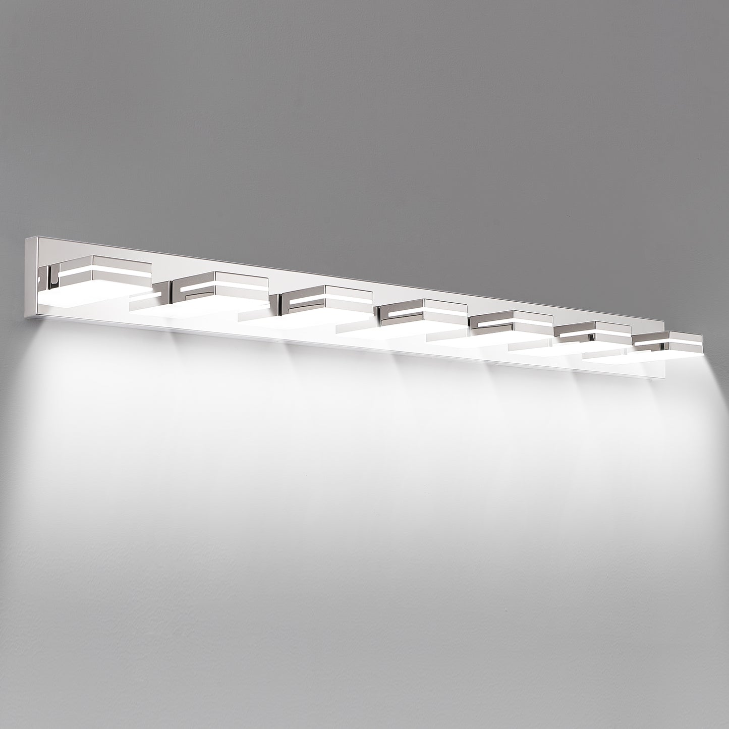 7-Light Chrome Minimalist LED Vanity Light - view 11