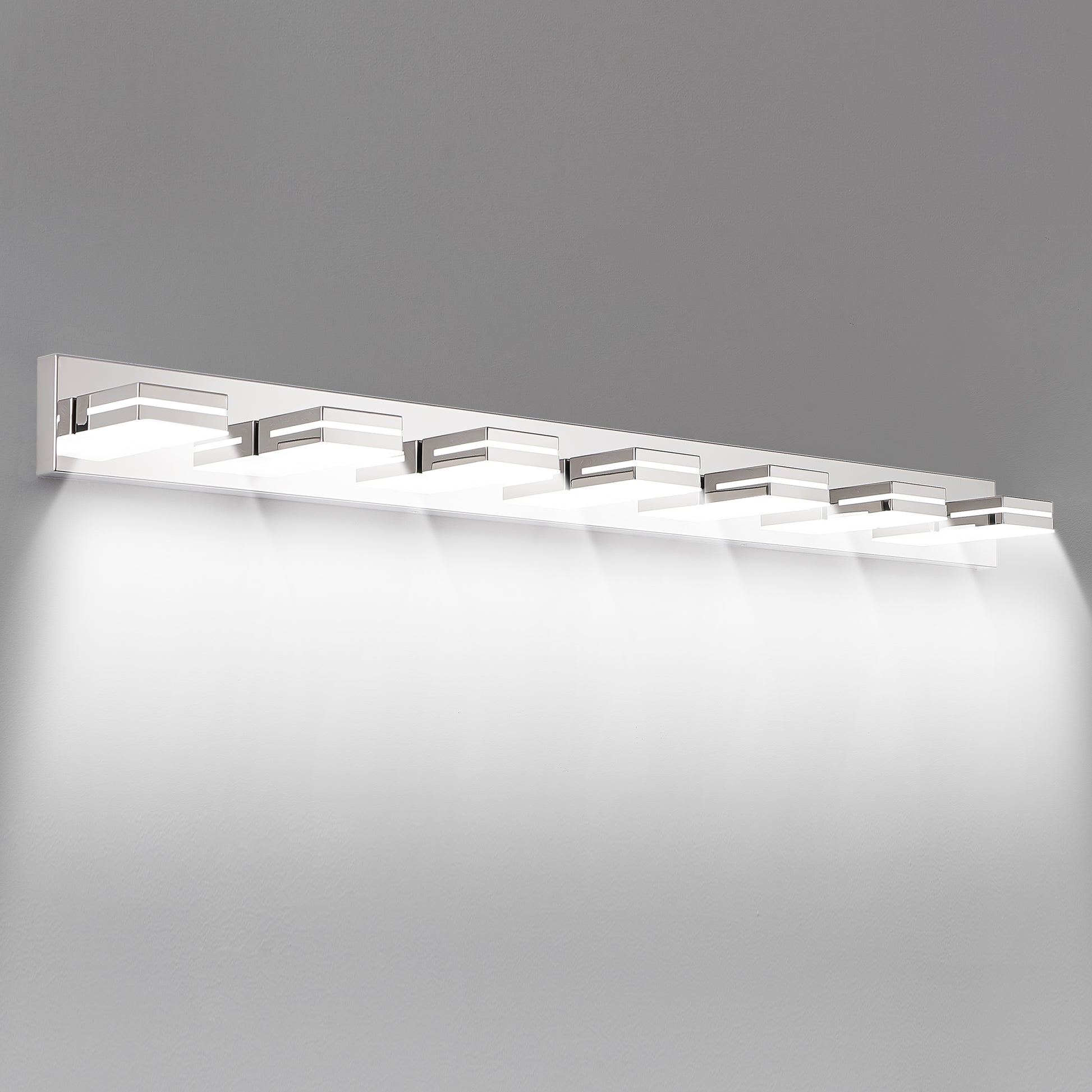 7-Light Chrome Minimalist LED Vanity Light - view 11