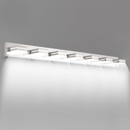 7-Light Chrome Minimalist LED Vanity Light - view 11