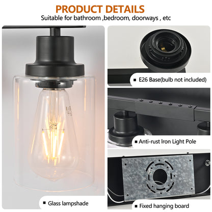 65" 10-Light Matte Black Vanity Light - view 5