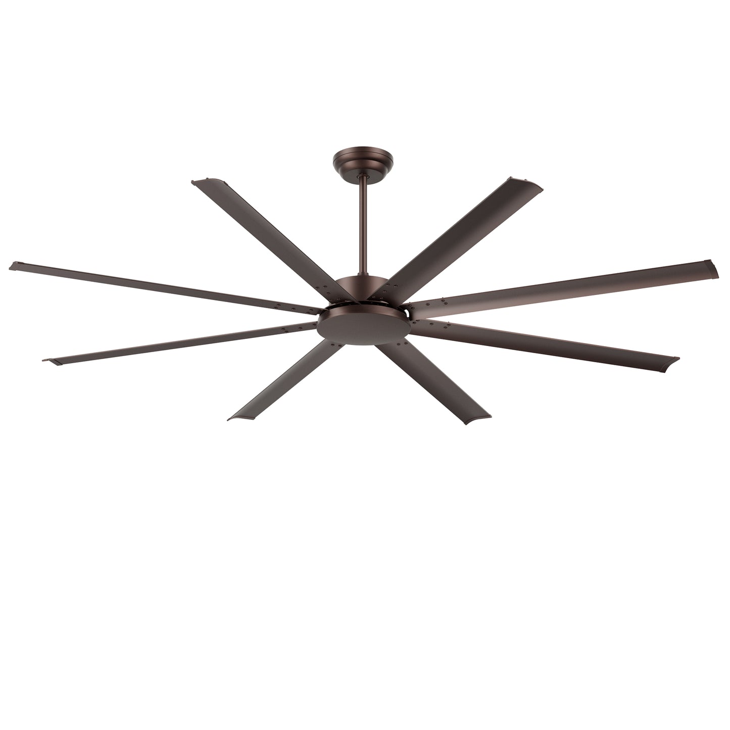 88" Coffee Industrial Ceiling Fan with Light & Remote - view 18