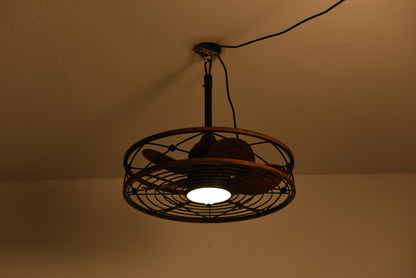 20" Matte Black Outdoor Ceiling Fan with Light and Remote - view 17