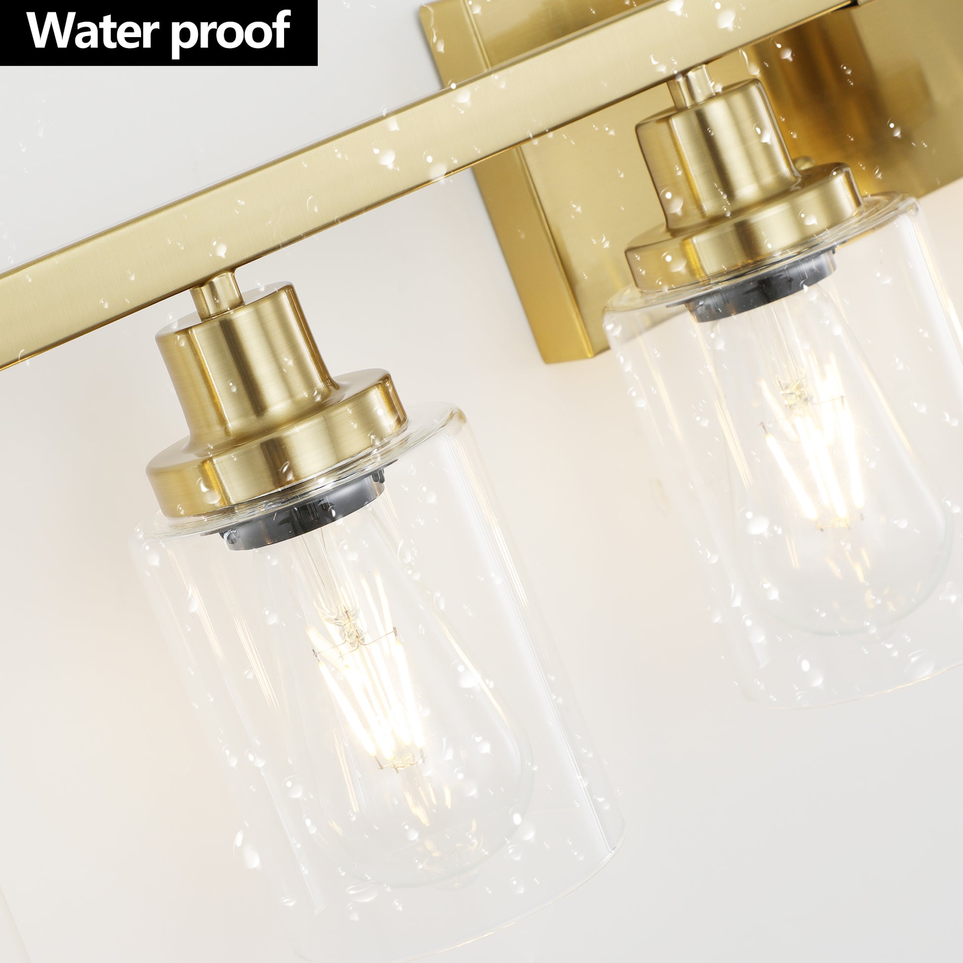 52" 10-Light Gold Bathroom Vanity Light - view 7