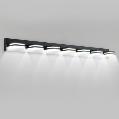 7-Light Black Minimalist LED Vanity Light - view 11