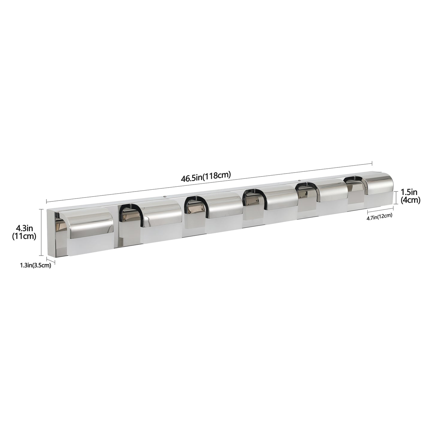 6-Light Chrome LED Bathroom Vanity Light - view 10