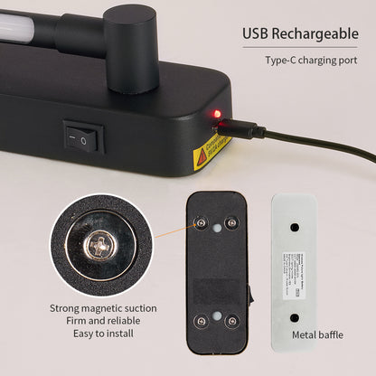 Black Rechargeable LED Picture Light with Remote - view 6
