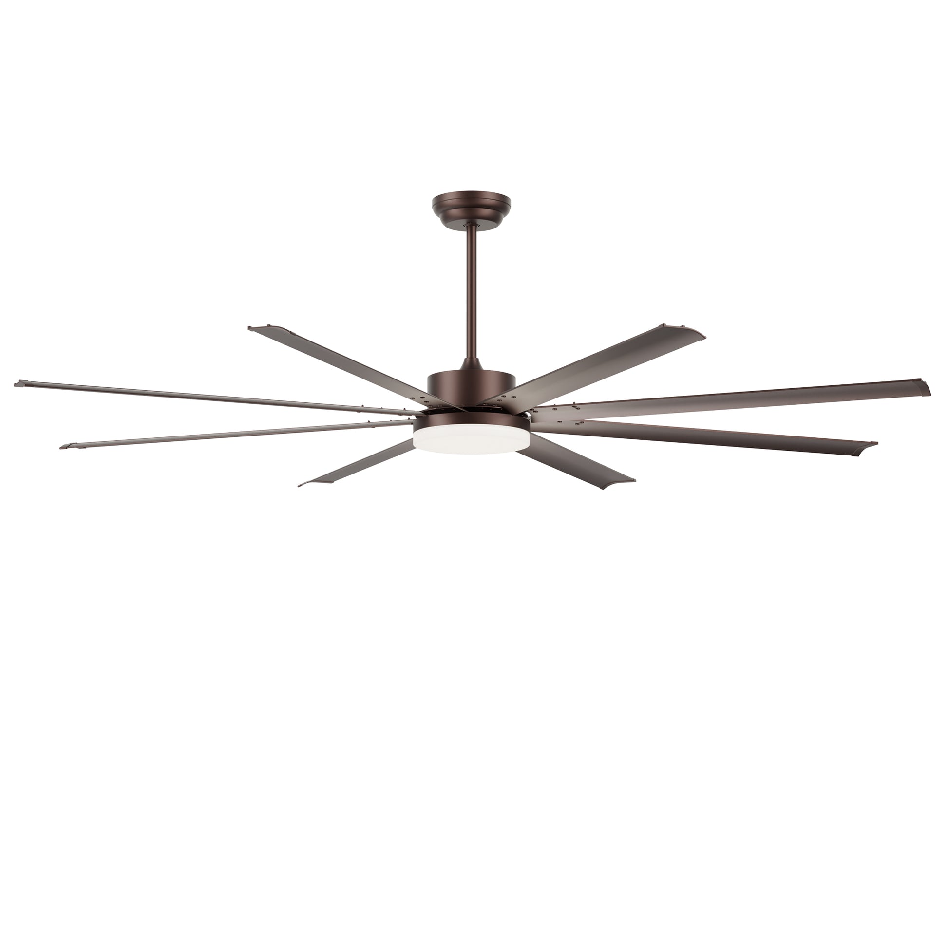 88" Coffee Industrial Ceiling Fan with Light & Remote - view 19